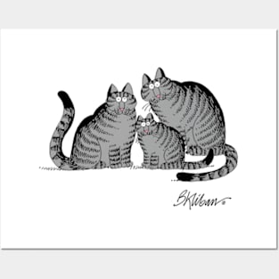 B kliban cat family Posters and Art